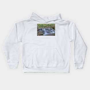 Waterfall, Debdon Burn, Northumberland Kids Hoodie